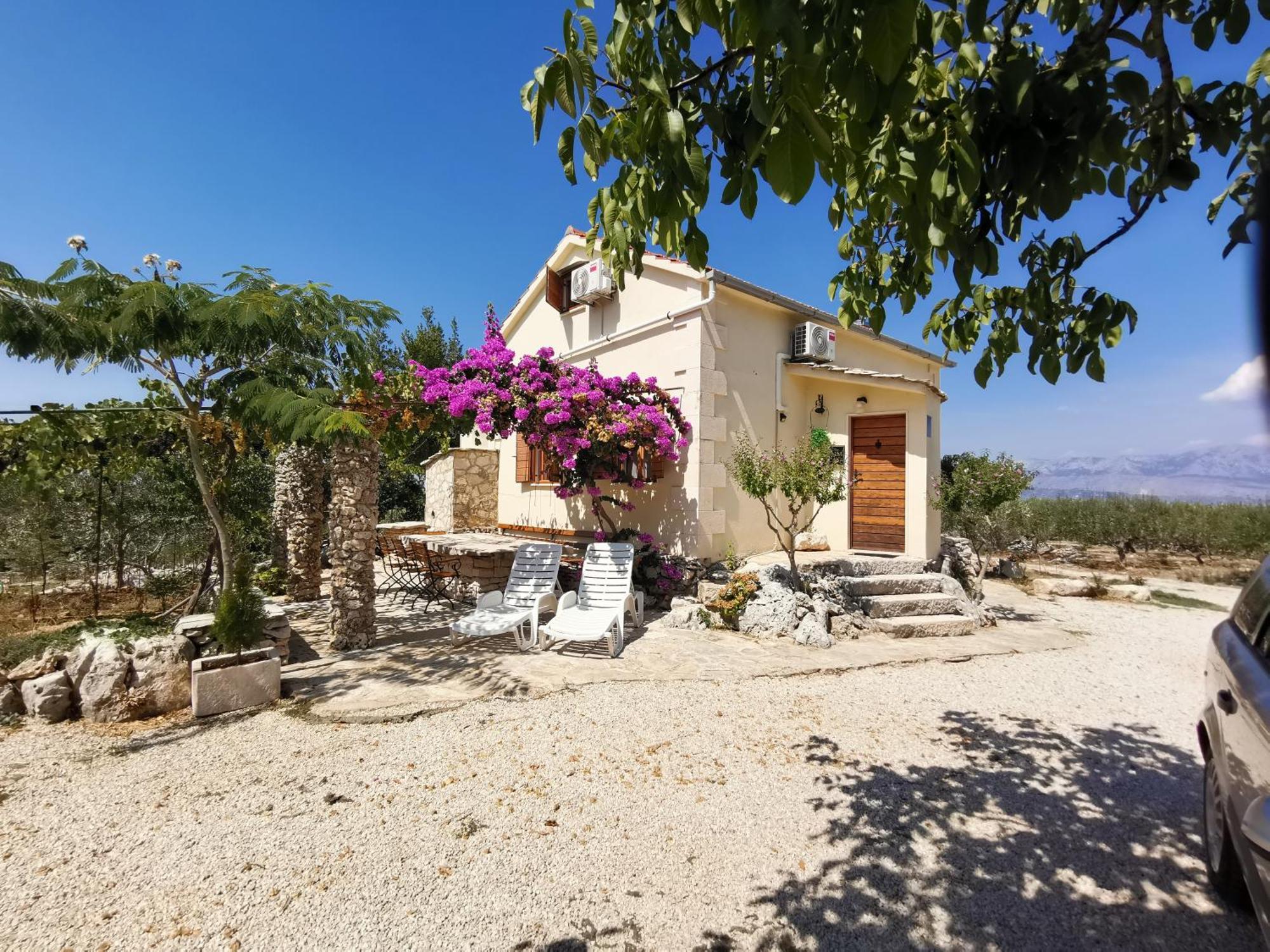 Вилла Robinson Crusoe Style House "Maslina" Skrip Экстерьер фото